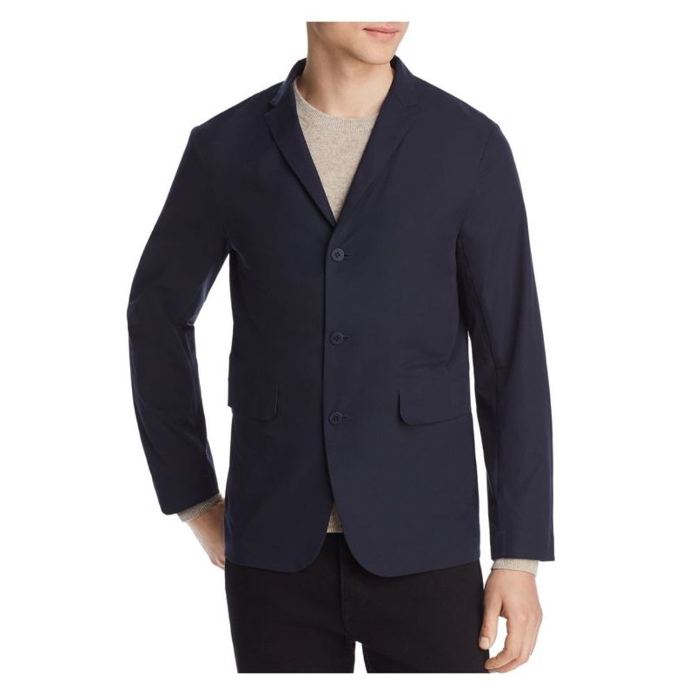 DESCENTE Mens Navy Single Breasted, Slim Fit Blazer M